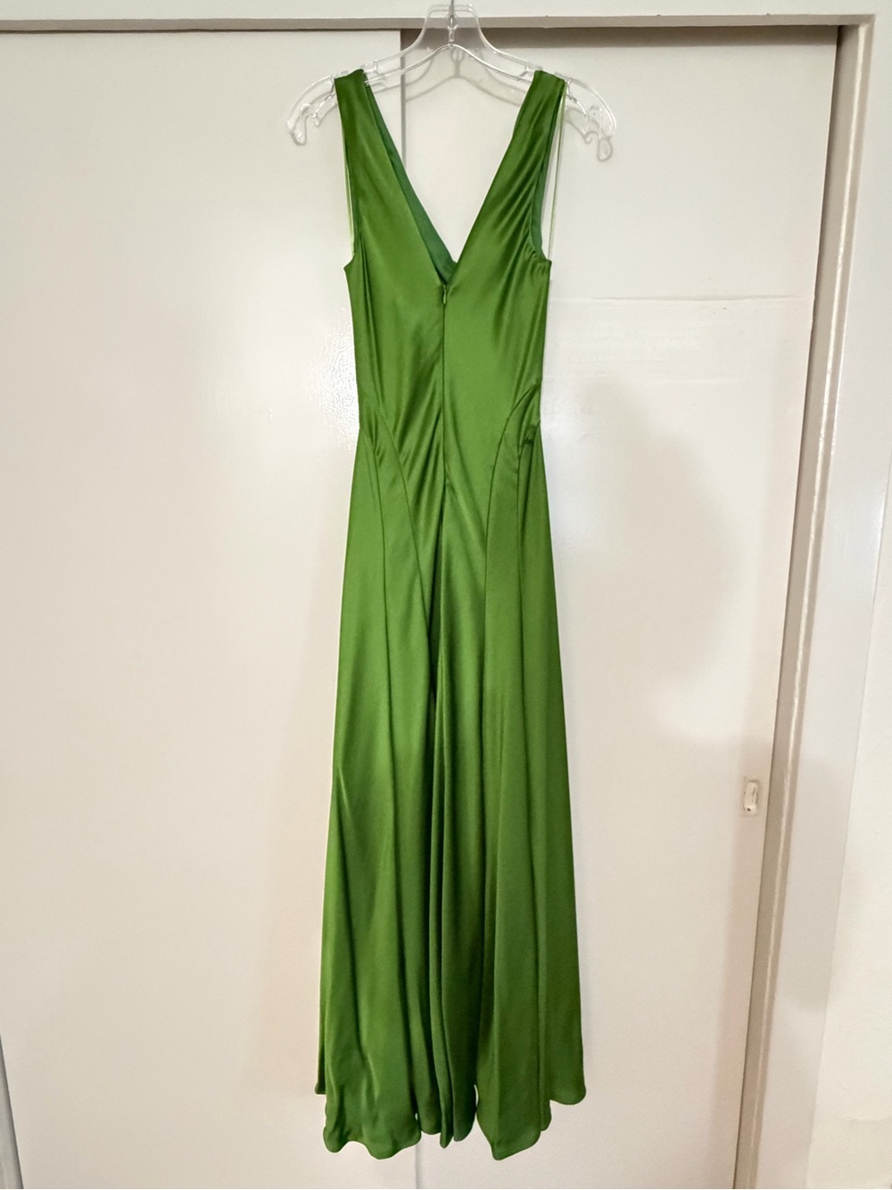 Anna Quan Keira Dress Satin Fern Green - Picture 4 of 10
